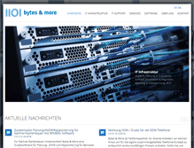 Tablet Screenshot of bytesandmore.com